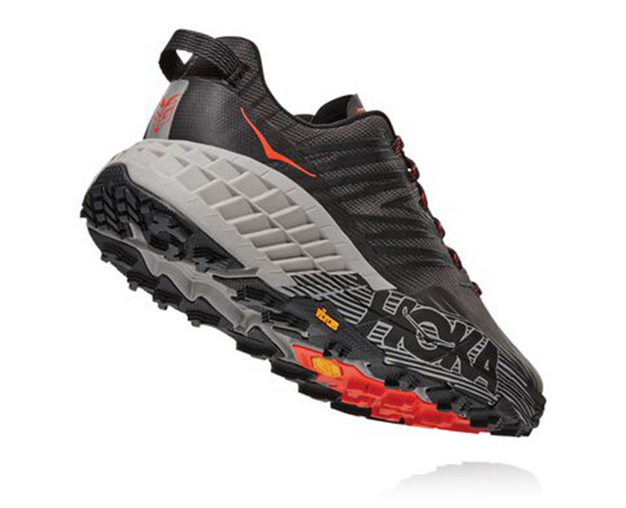 Hoka One One Trailove Tenisky Panske Čierne - Speedgoat 4 - 50137-TDCW